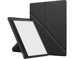 Hoes Geschikt voor Kobo Elipsa 2E - Luxe E-reader Trifold Case - Bescherm Hoesje Book Cover - Zwart
