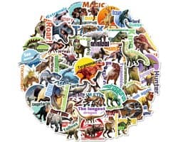 50 stuk dinosaurus jurassic park Cartoon stickers voor kinderen en volwassenen Beloningsstickers Journal Laptop Telefoon Stickers