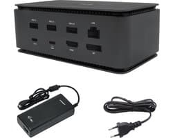 i-Tec - Compact USB-C Docking Station 4K HDMI - DP en vele andere poorten (incl. 100W Oplader)