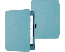 Hoesje geschikt voor Kobo Clara 2E – Extreme Shock Case - Sleepcover – Hoesje geschikt voor Kobo Clara 2E Flip Cover Turquoise