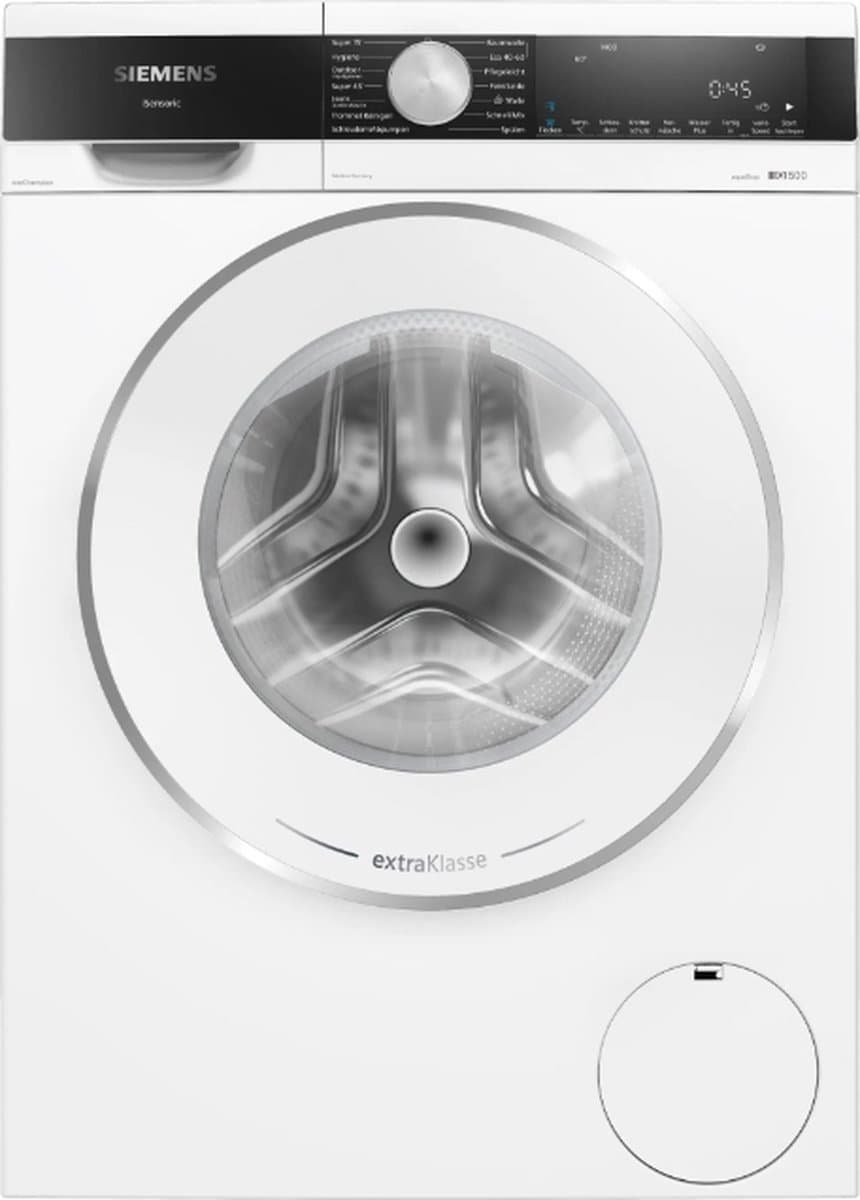 Siemens iQ500 WG44G2190 wasmachine Voorbelading 9 kg 1400 RPM Wit - DU Display — afbeelding 1