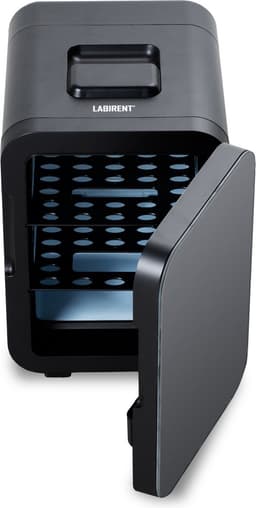 Labirent LMK10-ZW3 - Mini Koelkast - 10 Liter - Zwarte Glazen Deur - Mat Zwart - Mini Beauty Fridge - Modern — thumbnail 4