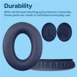 Vervangende Oorkussens voor Bose QuietComfort 35 (QC35) Bose Quiet Comfort 35 II (QC35 II) Over-ear Hoofdtelefoon van MMOBIEL - Protein PU Koptelefoon Oorkussens - Hoofdtelefoon Earpads – Blauw — thumbnail 5