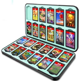 Xainy – Card case zwart geschikt voor Nintendo Switch of Switch 2 games | Switch-games opberghoes accessoires | Spellen game houder | Opberg travel box / opbergbox voor OLED / Lite consoles | Beschermhoes 24 game card slots — thumbnail 3