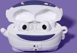 Enluxe Geschikt voor AirPods Pro 1 of 2 Case Astronaut - Schokbestendige Siliconen Beschermhoes | Draadloos Opladen Compatibel | Anti-vall Bescherming| Stofvrij & Duurzaam | Wit/Blauw — thumbnail 3