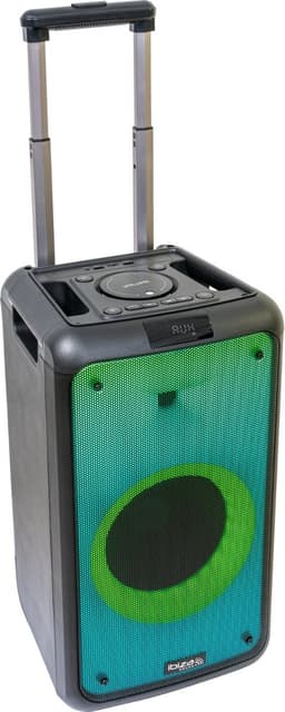 Ibiza - STREET-WAVE - Draagbare 8"/400W batterijluidspreker met Bluetooth, USB en microSD - WAVE LED-effect en draadloze TWS-verbinding - Zwart — thumbnail 1