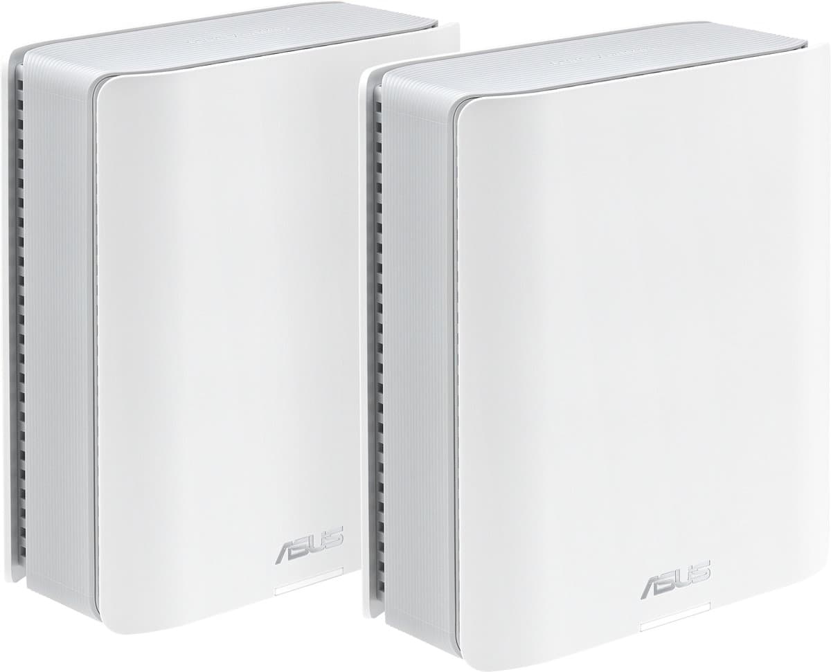 ASUS ZenWiFi BT8 (2-pack) tri-band (2,4 GHz / 5 GHz / 6 GHz) Wi-Fi 7 (802.11be) wit 3 interne — afbeelding 1