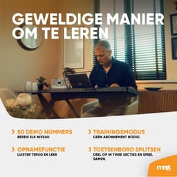 MAX Rhapsody61 keyboard piano met 61 toetsen - Complete keyboard set met standaard en koptelefoon — thumbnail 5