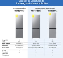 Samsung RB34C670DSA - koel-vriescombinatie - 185 cm - No Frost - Bediening via app — thumbnail 3