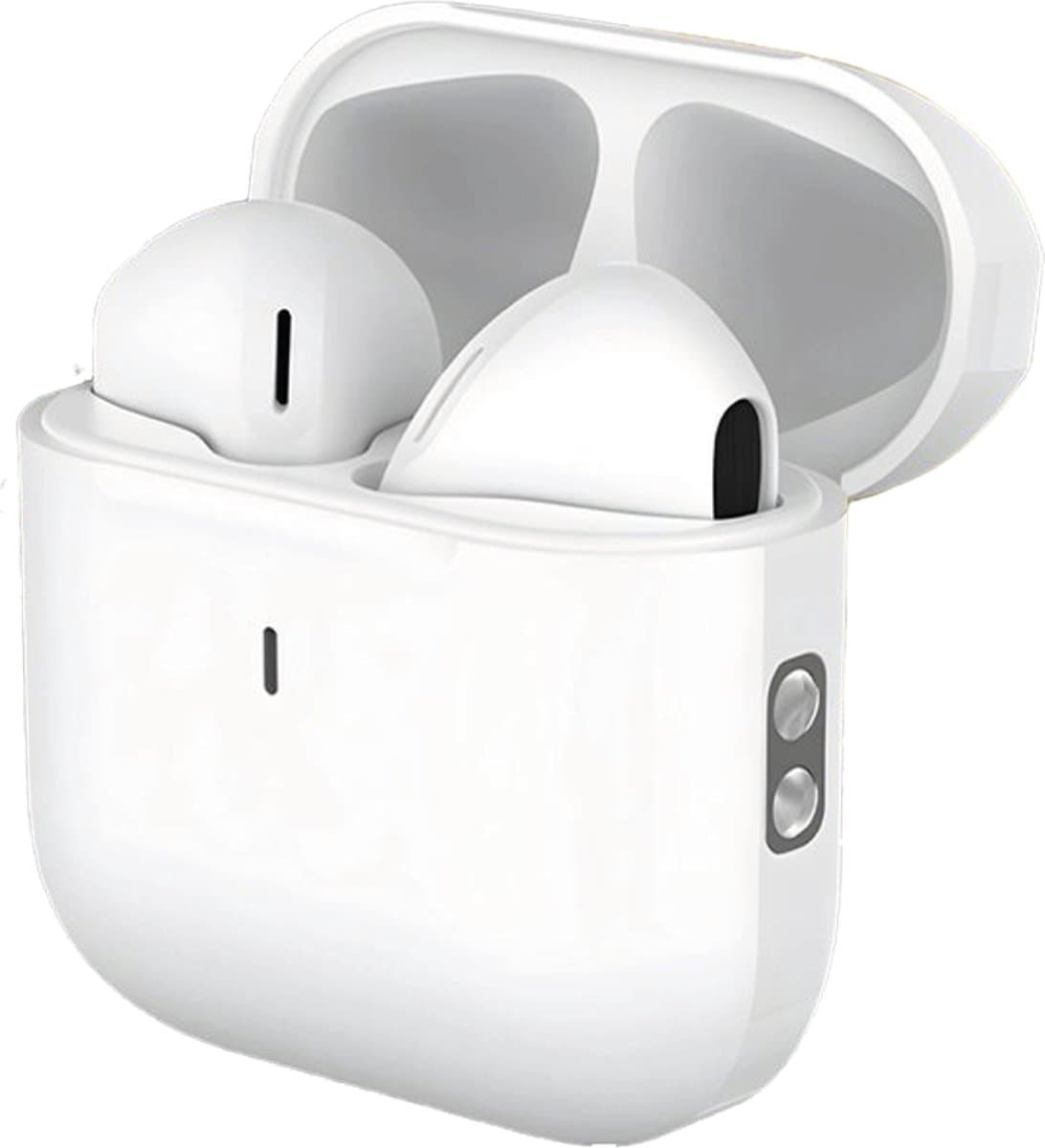 Bluetooth Oordopjes - Draadloze oortjes - Oortjes draadloos - In-Ear Oordoppen - Geschikt voor iPhone 12/13/14/15/16 Plus, Pro, Pro Max, iPad Pro, Air, 2022 en Samsung Galaxy A55, S24, Samsung Tablet S9 Plus, A9 etc. - Bluetooth 5.3 - Wit — afbeelding 1