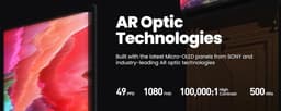 XREAL® Air 2 - AR Bril - Smart Glasses - Smart Bril - AR Glasses - Slimme Bril - Bluetooth Bril - Bluetooth Zonnebril - Augmented Reality Bril - Smart Glasses Bril — thumbnail 4