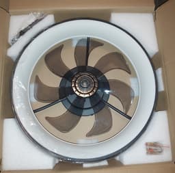 Plafond Ventilator Lamp - Smart Lamp - 50 CM - 6 Standen - Dimbaar - Zwart - Kroonluchter Ventilator - Chandelier Fan - Woonkamer Lamp - Ventilator Lampen - Eetkamer lamp - Slaapkamer lamp — thumbnail 3