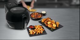 Tefal ActiFry Genius+ FZ7738 Heteluchtfriteuse met roerarm, niet schudden, 1500 W, 1,2 kg voor 6 personen, 9 auto-kookmenu's, energiebesparend, gezonde friteuse zonder olie, zwart — thumbnail 2