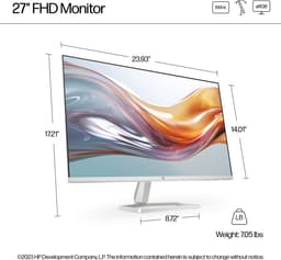 HP S5 527sw - Full HD Monitor - 27 inch - 100hz — thumbnail 3