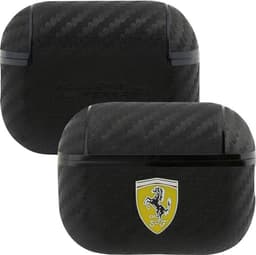 Ferrari Carbon AirPods Case voor Apple Airpods Pro 2 (2e Gen) - Zwart — thumbnail 4