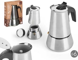 Kinvara Percolator Italiaans koffiezetapparaat - staal - zilver - 6kopjes - Koffiezetter — thumbnail 3