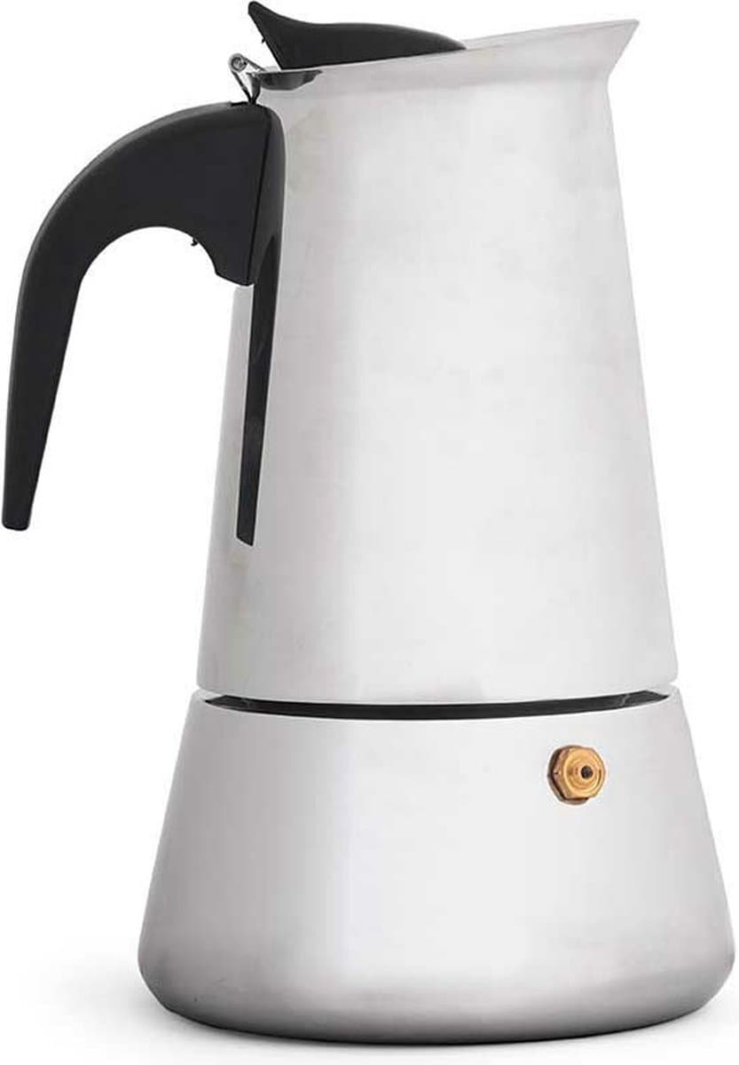 Kinvara Percolator Italiaans koffiezetapparaat - staal - zilver - 4kopjes - Koffiezetter — afbeelding 1
