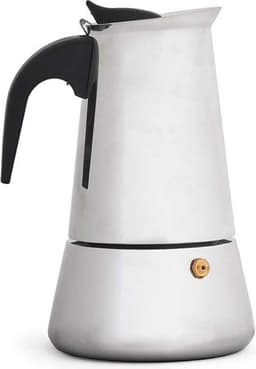 Kinvara Percolator Italiaans koffiezetapparaat - staal - zilver - 4kopjes - Koffiezetter — thumbnail 1