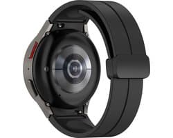 YONO Sport Solid Bandje - 20mm - geschikt voor Samsung Galaxy Watch 7/6/5/Classic - Garmin Vivoactive 6/5 - Huawei Smartwatch - Zwart