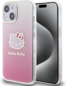 Hello Kitty Serie - iPhone 13 Hoes - Rood - IML Gradient Electrop - Hardcase — thumbnail 4