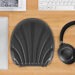 Hoofdtelefoonhoes Shield compatibel - Harde reisdraagtas Seashell zwart - kabelopslag — thumbnail 3