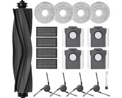 onderdelen compatibel met Dreame X40 Ultra Complete / X40 Pro - Borstels - filters - mop - zakken - hoogwaardige vervanging - set: 1 rolborstel (hoofdborstel) 4 zijborstels 4 stuks HEPA filters in het frame 1 reinigingsborstel 4 stuks dweilen 4zakken