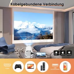 Equivera Mini Beamer - Draagbare Beamer - Beamer - Mini Beamer Projector - Projector - Mini Projector — thumbnail 3
