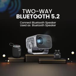 Equivera Mini Beamer - Draagbare Beamer - Beamer - Mini Beamer Projector - Projector - Mini Projector — thumbnail 4