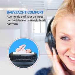 PSYC Wave RX Draadloze koptelefoon - met Aux ingang - Hoofdtelefoon bluetooth met Noice Cancelling - Lange batterijduur — thumbnail 4