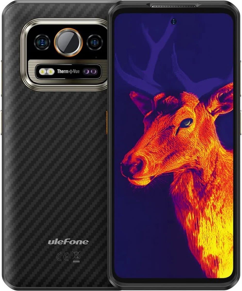 Ulefone Armor 25T 17,2 cm (6.78") Hybride Dual SIM Android 14 4G USB Type-C 6 GB 256 GB 6500 mAh Zwart — afbeelding 1