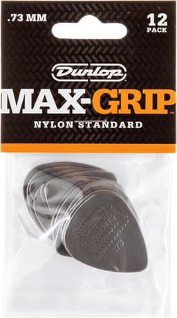 Dunlop 449P073 Max Grip Plectrum 0.73mm 12-Pack - Plectra, zakje met 12 stuks — thumbnail 1