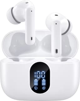 Siltcon® SoundWave Pro 1 - Draadloze Oordopjes – Oortjes Draadloos – Oordopjes – Oortjes - Bluetooth Oordopjes - Noise cancelling ANC+ENC - Universeel - BT 5.3 - Wit — thumbnail 1