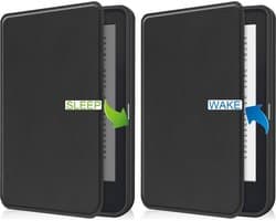 Cazy hoes geschikt voor Kobo Clara 2E - E-reader Folio Hoes - Zwart