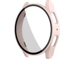 Stravo Screen protector case voor Samsung Galaxy Watch 7 - 40mm - Full Cover Hard Case / Beschermend Hoesje - Roze - Samsung Galaxy Watch 7 - 40mm screenprotectors