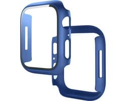 Stravo Full Cover/Hoesje - Screen Protector - Geschikt voor Apple Watch Series 10 & Series 11 - 46mm - Bescherm Hoesje voor Apple Watch series 10 / X - maat 46mm - Hardcase - Protection - iWatch S10 & S11 case - Origineel Blauw