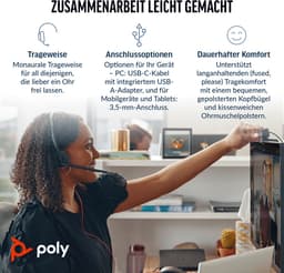 HP Poly Poly Blackwire 3315 USB-C Headset — thumbnail 3