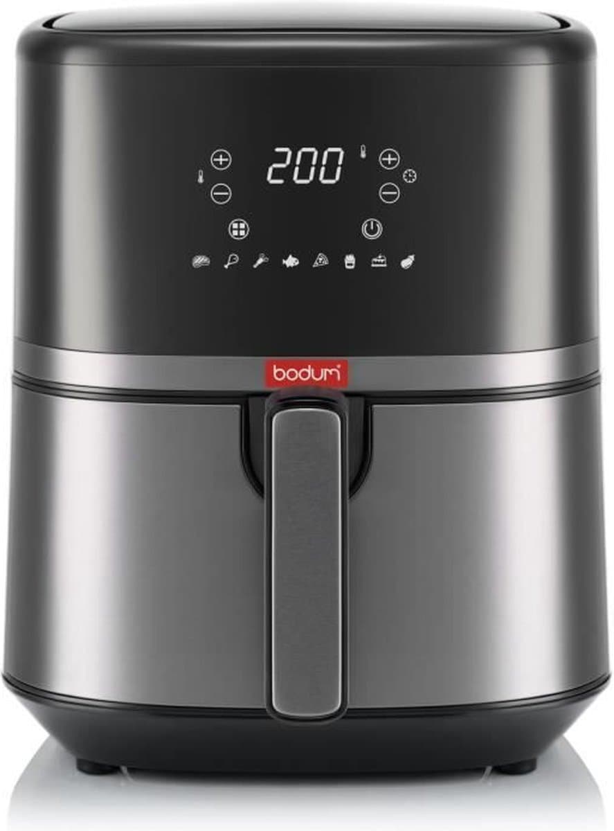 Olievrije friteuse - BODUM - 4,5L - 1500 W - Zwart — afbeelding 1