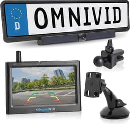 Draadloos achteruitrijcamera systeem op zonne-energie met 4,3 inch monitor en IP67 waterdicht — thumbnail 1