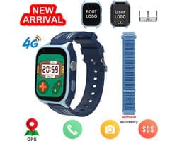 Viatel 2023 Kinderen Smart Watch 4G Waterdichte Camera 'S Sos Call Bluetooth Muziek Whatsapp Android Gps Smartwatch Met Sim Montre Enfant