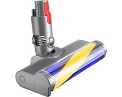 ZENC® Vuildetectie Zuigmond Geschikt voor Dyson V15, V11, V10, V8 & V7 Steelstofzuiger- Vloerzuigmond - Stofzuigermondstuk - Opzetstuk - Mondstuk - Stofzuigeraccessoires - Grijs
