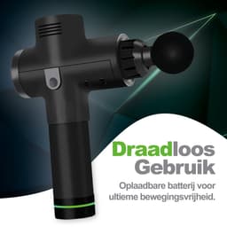 AirLux Massage Gun - Massage Apparaat - Massage Pistool - Professioneel en krachtig Massage Pistool - 30 Standen - Massage Pistool - Incl. 6 Opzetstukken en KofferAie — thumbnail 3