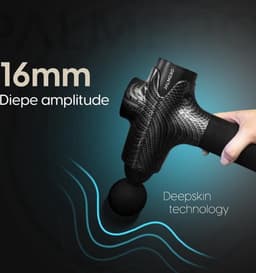 Palmero® Pro Massage Gun - Tot 60% Dieper - Uiterst Stil & Krachtig - Lange Batterijduur - 30 snelheden - 6 kopstukken - Gratis e-book - Massageapparaten - Massage pistool – Incl. draagbare compacte koffer — thumbnail 2