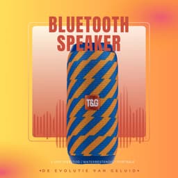 Pulver draadloos Speaker Oranje & blauw - Muziek box - TG Prox - 10 watt - Speakers – Draadloos – werkt op bluetooth — thumbnail 5