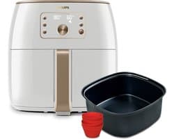 Philips Premium Series Airfryer XXL - HD9870/20 - Smart Sensing - 7.3L - Tot 6 Personen - Wit — thumbnail 2