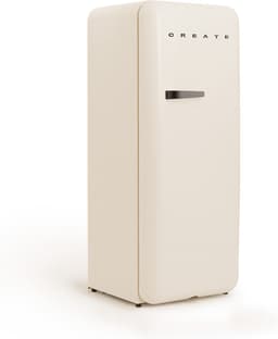 CREATE - Koelkast in retrostijl - Gebroken wit - Handvat Zwart - FRIDGE RETRO 281L — thumbnail 4