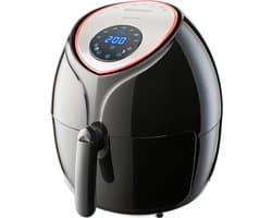 Monzana Hetelucht Friteuse - 6,5 L XXL LED & Timer 1850W - Zwart