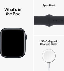Apple Watch SE 2022 - Smartwatch heren en dames - 44 mm - Middernacht Aluminium — thumbnail 3