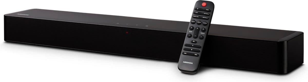 MEDION P61155 2.0 Soundbar met Bluetooth (incl. afstandsbediening, aanraakbediening, HDMI (ARC), AUX, optische ingang, 2 — afbeelding 1