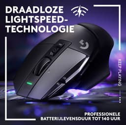 Logitech G502 X Lightspeed - Draadloze Gaming Muis - Rechtshandig - Optisch - Zwart — thumbnail 2