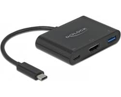 DeLOCK 64091 laptop dock & poortreplicator USB 3.2 Gen 1 (3.1 Gen 1) Type-C Zwart